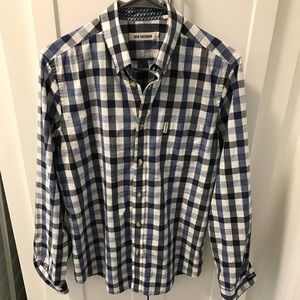 Ben Sherman Blue-Striped Dress Shirt
